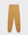 Mango Stretch Cotton Fleece Joggers In Orange
