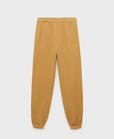 Mango Women's Heather Fleece Cotton Pajama Pants
