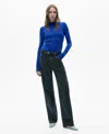 Mango Pull-over Col Montant In Vibrant Blue