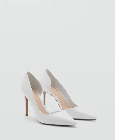 Mango Women's High-heeled Shoes In White