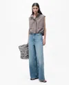 Mango High-rise Balloon Jeans Medium Blue In Medium Blue