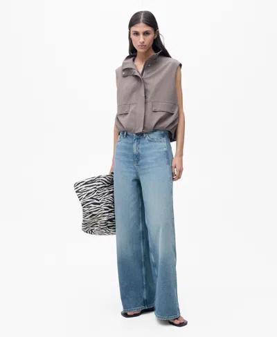 MANGO WOMEN'S HIGH-RISE BALLOON JEANS