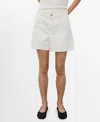 Mango Women's High-rise Denim Shorts In White