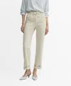 MANGO WOMEN'S HIGH-RISE TAPERED JEANS
