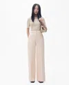 Mango Women's High-rise Wide Leg Jeans In Pastel Pink