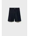 Mango Women's High Waisted Rinse Wash Bermuda Shorts