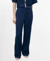 Mango High Waist Flowy Jeans