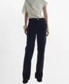 Mango Women's High-waisted Straight-fit Rinse-wash Jeans In Open Blue