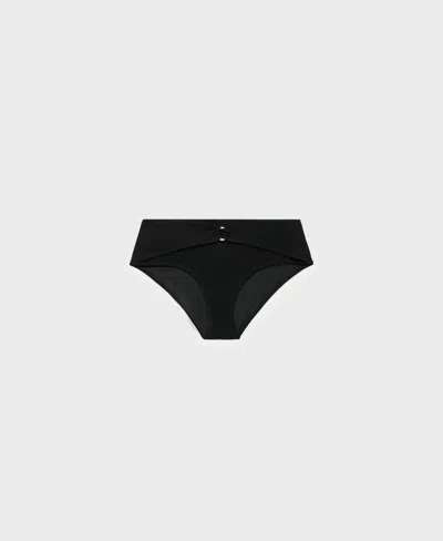 MANGO WOMEN'S HIGH-WAISTED TOWEL-EFFECT BIKINI BOTTOM