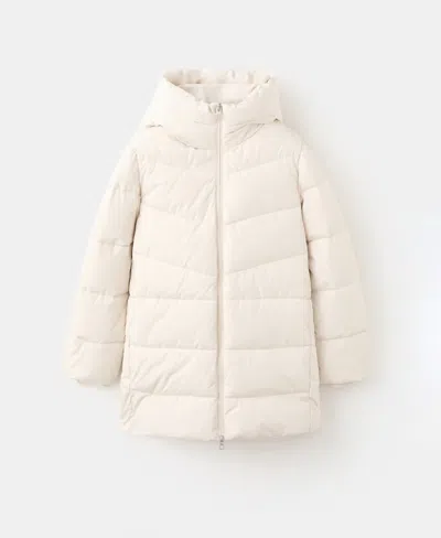 Mango Women's Hood Puffer Coat In Brown