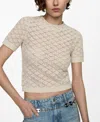 Mango Women's Jersey Knitted Jumper In Light Pastel