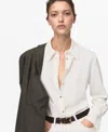 Mango Button-up Shirt In White