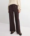 Mango Flare Leg Pants In Brown