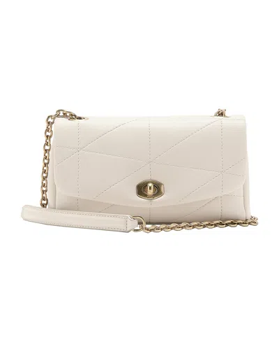 Mango Women's Kira Quilted Faux Leather Chain-handle Crossbody Bag In Off White