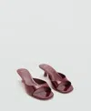 Mango Women's Kitten Heel Sandals