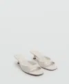 Mango Women's Kitten Heel Sandals