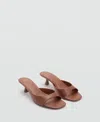 Mango Women's Kitten Heel Sandals