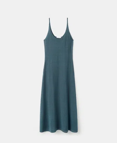 Mango Women's Knit Linen-blend Dress In Multi