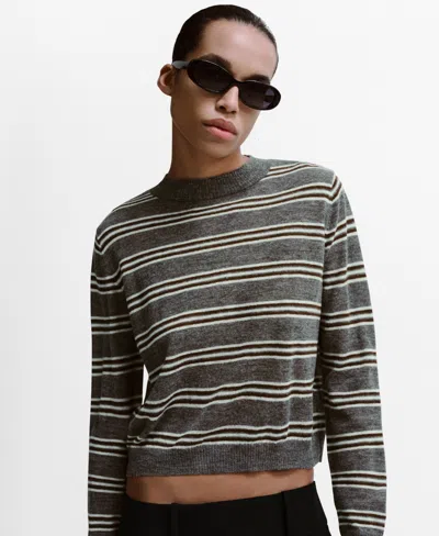 Mango Women's Knit Striped Sweater In Multi
