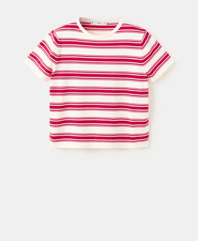 Mango Women's Knit Striped Sweater In Blue