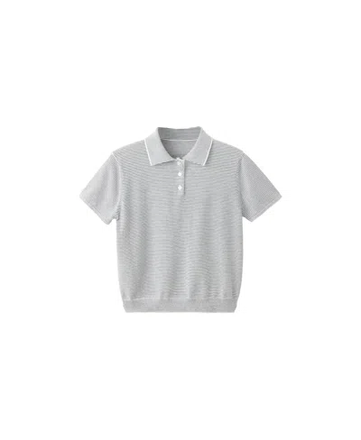 Mango Women's Knitted Polo-neck Sweater In Navy