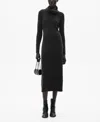 Shop Mango Women's Knitted Turtleneck Dress In Gray