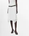 Mango Lace Midi Skirt In White