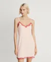 Mango Soft Touch Modal Cami Slip Dress With Contrast Lace Trim