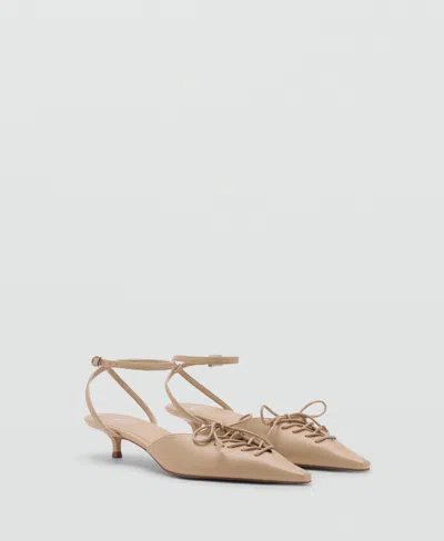 MANGO WOMEN'S LACE-UP HIGH HEEL SHOES