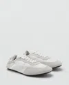 Mango Leather Sneaker In White
