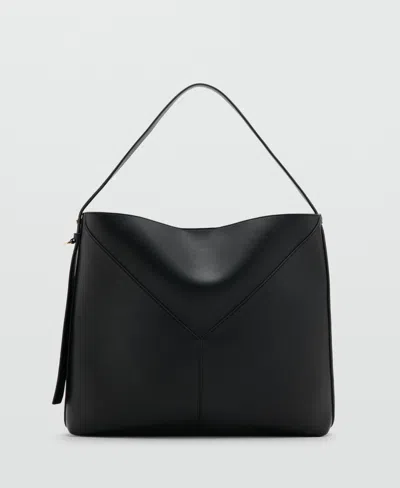 Mango Women's Large Bucket Bag In Black