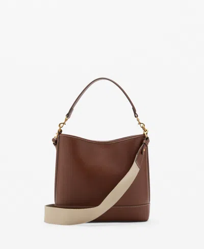 Mango Women's Large Bucket Bag In Brown