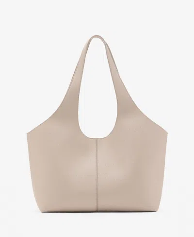 Mango Women's Large Shopper Bag In White