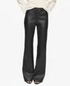 Mango Women's Leather-effect Skinny Pants In Black