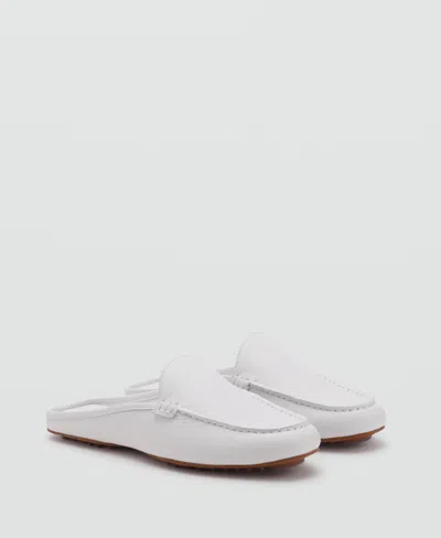 MANGO WOMEN'S LEATHER FLAT SHOES