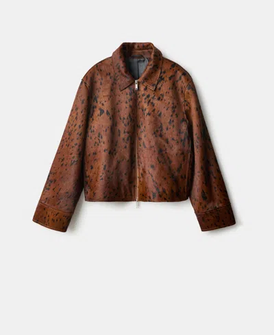 MANGO WOMEN'S LEATHER JACKET