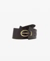 Mango Obi Leather Belt In Brown