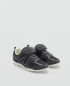 Mango Leather Panel Sneakers Night Blue In Night Blue