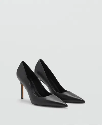 Mango Women's Leather Pumps In Black