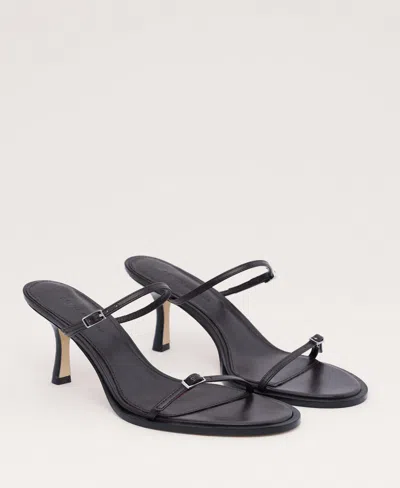 Mango Women's Leather Strappy Buckle Sandals In Multi