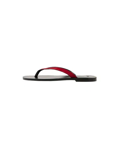 Mango Women's Leather Straps Round-toe Sandals In Red