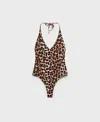 Mango Halter Neck One-piece Swimsuit