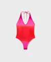 Mango Halter Neck One-piece Swimsuit