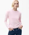 Mango Crewneck Sweater In Pink