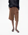 Mango Women's Linen-blend Suit Bermuda Shorts