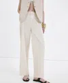 Mango Flat Front Pants In Neutral