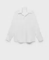 Mango Essential Stretch Poplin Button-up Shirt