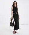 Mango Toggle Closure Vest In Black