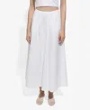 Mango Women's Long Flared Skirt In White
