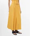Mango Sunny Cotton Blend Skirt In Yellow